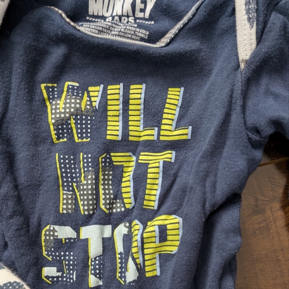 3/$30 Blue digital camo outfit - Picture 3 of 3